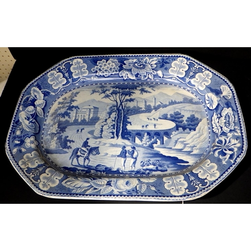 109 - A large Copeland jardinière together with a Adam’s potty and a large meat plate (3)