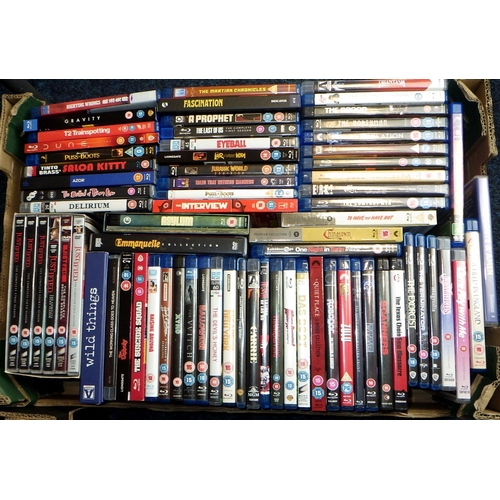 186 - Five boxes of DVDs (5)