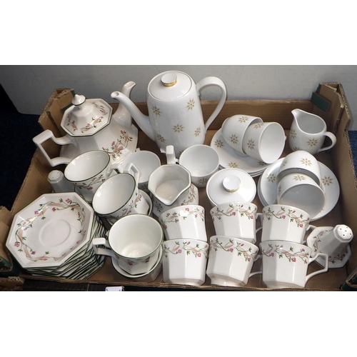 206 - Two boxes of misc collectables and table ware to inc Thelwell, Bavarian tea set, clock etc (2)