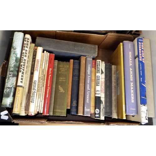 208 - Two boxes of various books to inc British Artists, Antique Arms etc (2)