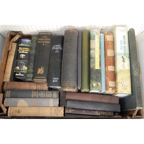 208 - Two boxes of various books to inc British Artists, Antique Arms etc (2)