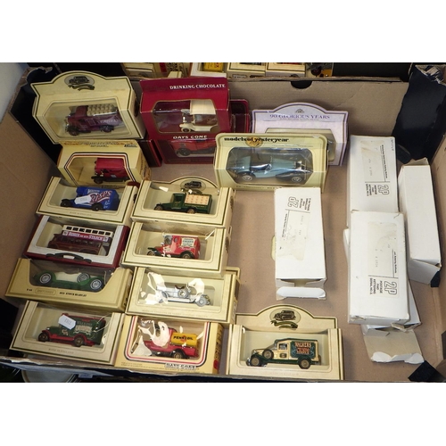 217 - Two boxes of various die cast vehicles to inc Lledo, Matchbox etc (2)