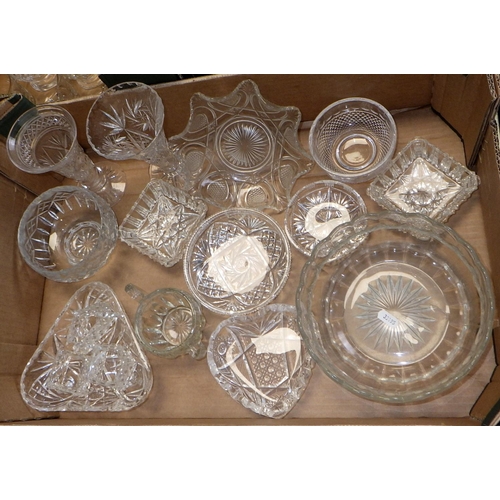 219 - Three boxes of various glass ware to inc Stuart wine and spirits glasses etc (3)