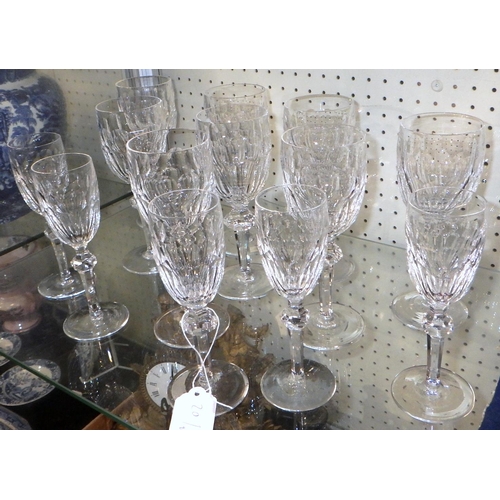 120 - A group of Waterford stemmed glasses