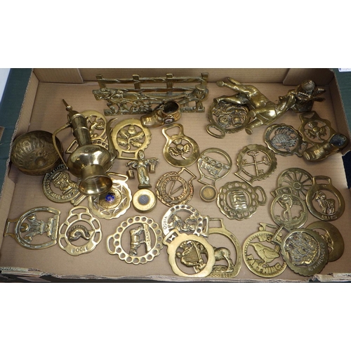 228 - Two boxes of misc brass ware (2)