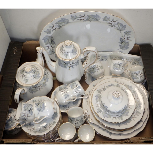 234 - Two boxes of Royal Albert Silver Maple table ware (2)