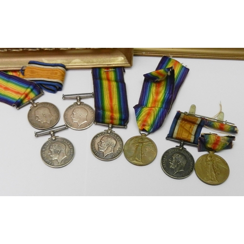 97 - WW1 Medals. Two War Medal / Victory Medal pairs to: 202164 Pte E W Morris R W Fus; 3161 Pte C D Crui... 