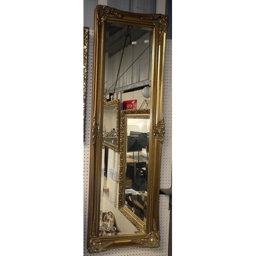 242 - Two gilt framed bevelled mirrors