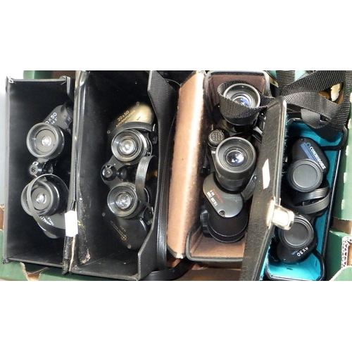 256 - A group of various binoculars