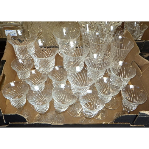 273 - A group of good quality crystal drinking glasses and decanters (3)