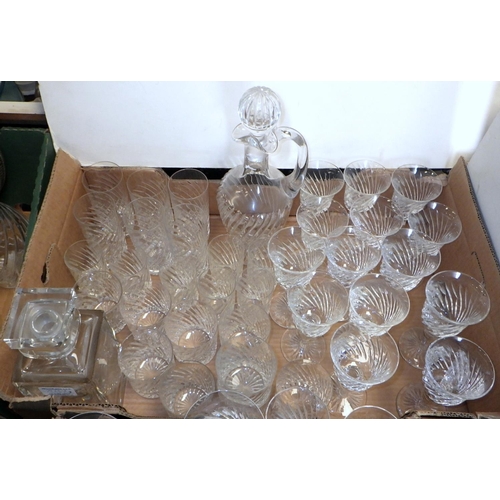 273 - A group of good quality crystal drinking glasses and decanters (3)