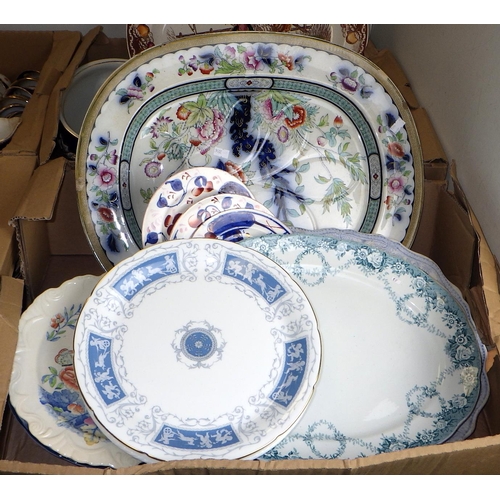 294 - A large qty of misc ceramics to inc Royal Albert tea ware, various meat plates etc (4)