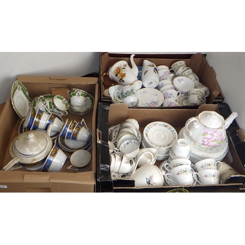 296 - A qty of various tea wares to inc Royal Albert, Meakin etc (3)