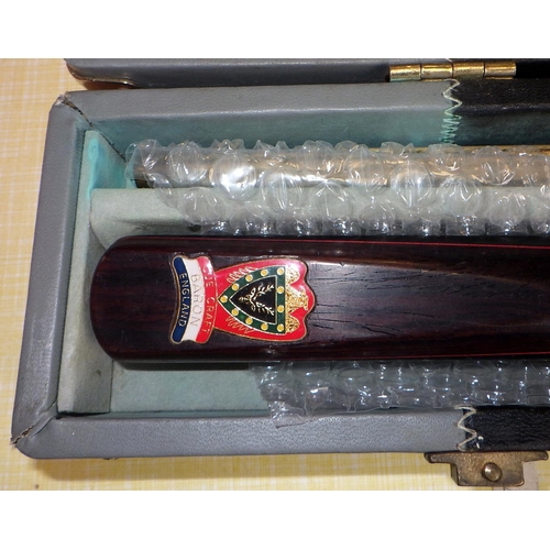 301 - A cased Cue Craft Baron England snooker cue