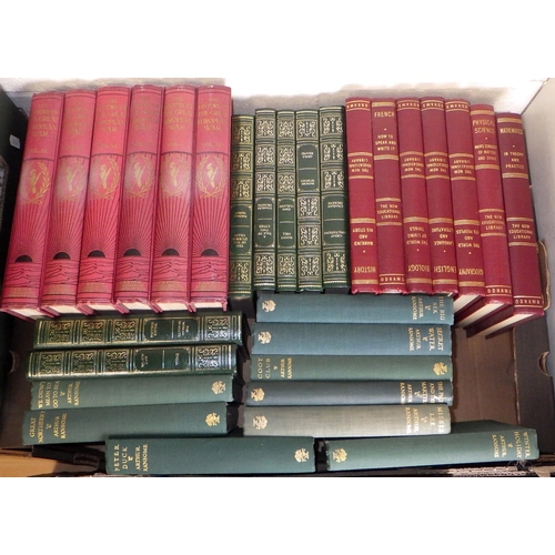 369 - Four boxes of books to inc History Of The Great European War (4)