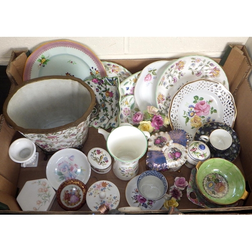 370 - A quantity of of misc collectables, ceramics etc to inc Queen's table ware, Minton etc AF (5)