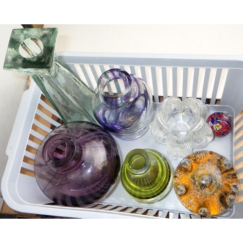 380 - A good quality cut glass bowl together with further glass ware (2)