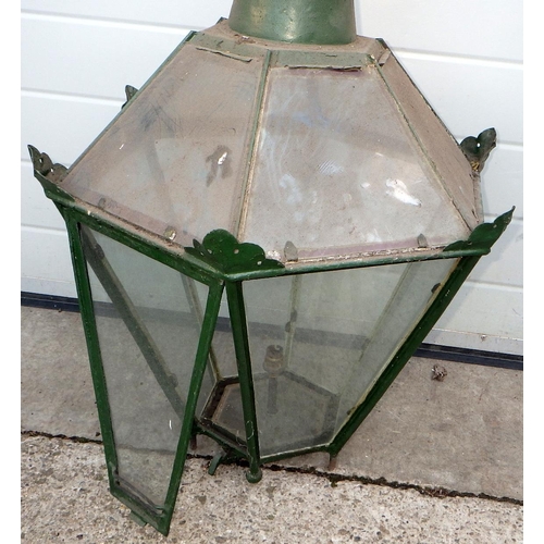 562 - A hexagonal lantern top, 89cm tall