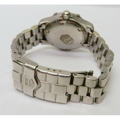 8 - A Tag Heuer Professional bracelet watch c1999, the quartz movement under a white dial in a stainless... 