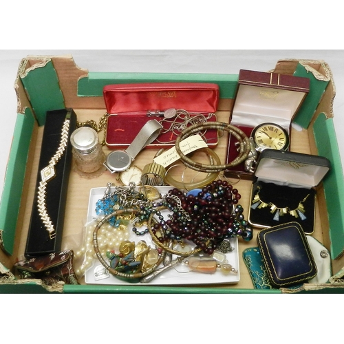 63 - Costume jewellery, wristwatches, etc