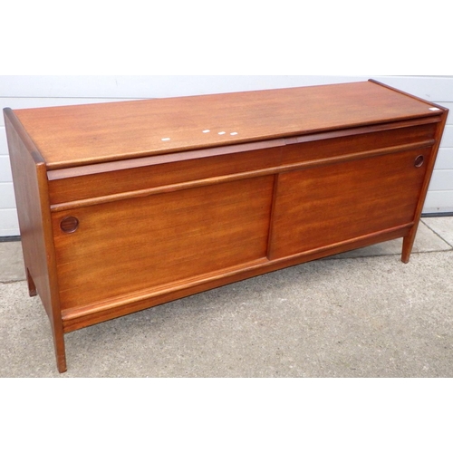 570 - A Younger teak sideboard with sliding doors, 160cm long