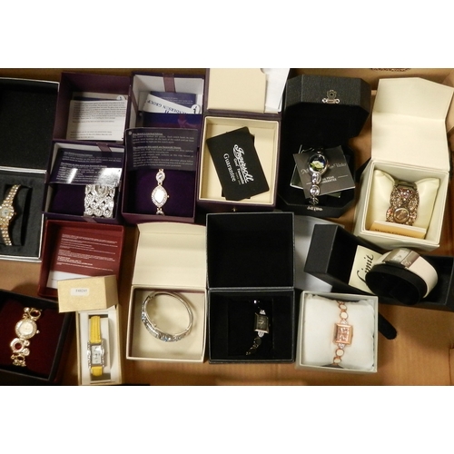 71 - A qty of ladies wristwatches incl boxed examples