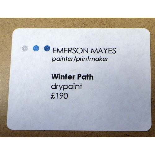 56 - Emmerson Meyes, 'Winter Path', 2002: 71x53cm (£190). VAT & Buyers Premium apply, ARR if sold for £10... 