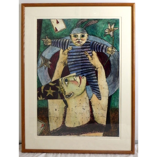 85 - Four Adrienne Craddock prints: 'The Magician', limited edition print 4/20 (94x72cm); 'Angel', 1/20 c... 