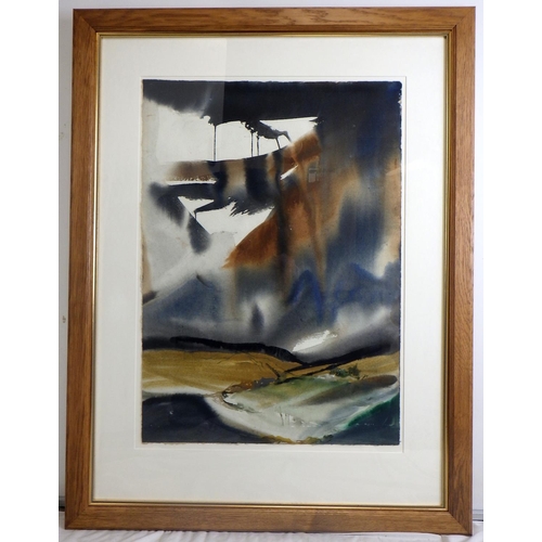 23 - Willy Tirr, 'Descending', watercolour c1987: 111x86cm. VAT & Buyers Premium apply, ARR if sold for £... 