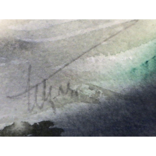 23 - Willy Tirr, 'Descending', watercolour c1987: 111x86cm. VAT & Buyers Premium apply, ARR if sold for £... 