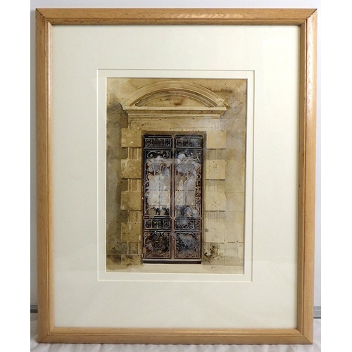 91 - Susan Brown, 'Civic Hall Leeds', watercolour 1992: 62x52cm. VAT & Buyers Premium apply, ARR if sold ... 