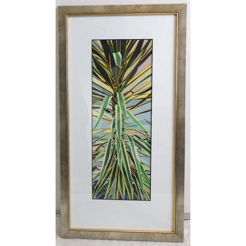 97 - Catherine Bell, 'Tropical Tree', gouache 1992: 71x38cm. VAT & Buyers Premium apply, ARR if sold for ... 