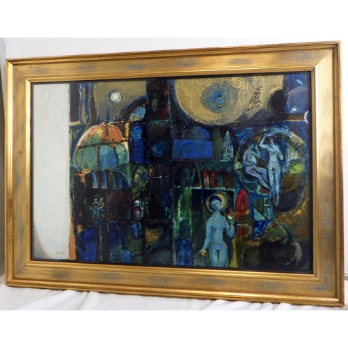 108 - T. Edmonds, 'Toccata and Fugue', oil on board 1961: 106x76cm. VAT & Buyers Premium apply, ARR if sol... 