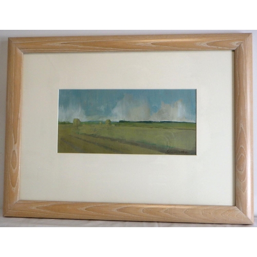 58 - Emmerson Meyes, 'Field, July Afternoon', oil on panel 1997: 62x47cm. VAT & Buyers Premium apply, ARR... 