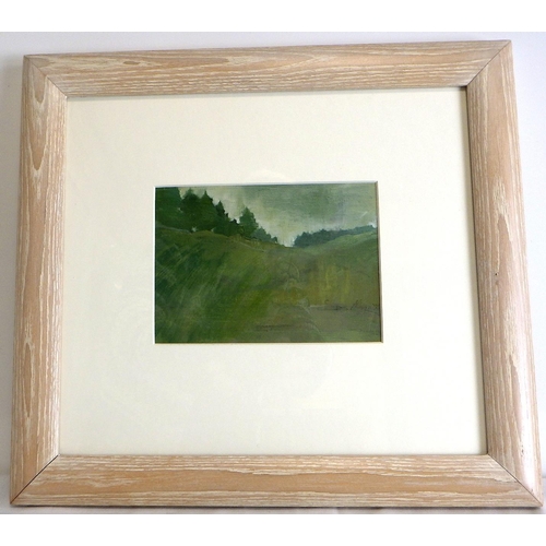 59 - Emmerson Meyes, 'Forest Edge', oil on panel 1995 (£260): 44x40cm. VAT & Buyers Premium apply, ARR if... 