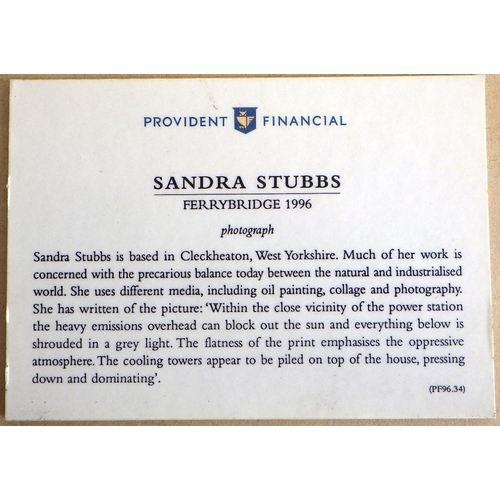 20 - Three Sandra Stubbs pictures: 'Ferrybridge', 'Gold Leaf' and 'Untitled', all 1996 and 44x59cm (3). V... 