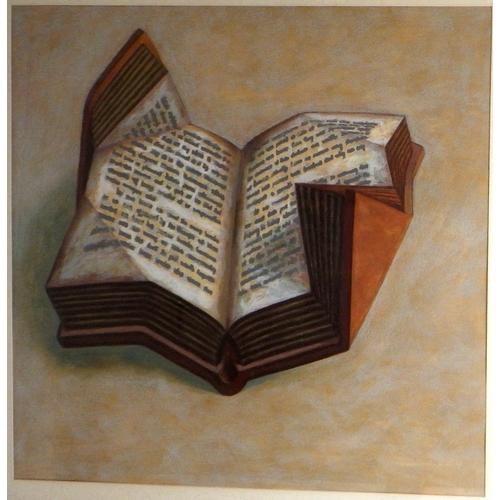 154 - Terry Hammill, 'Book', pastel on paper 1991: 84x85cm. VAT & Buyers Premium apply, ARR if sold for £1... 