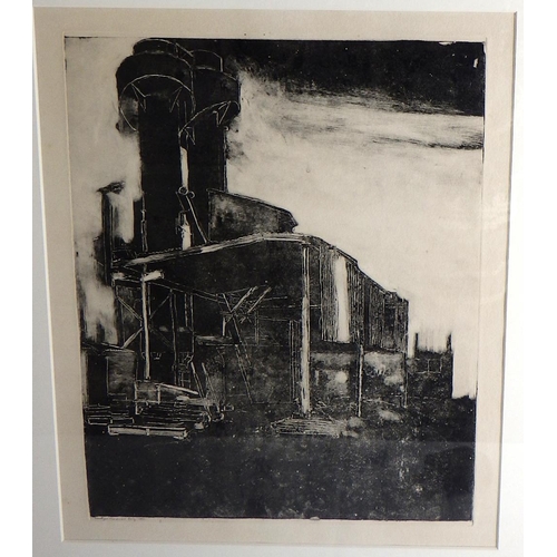 144 - Maxwell Doig, 'Foundary', monoprint 1991 (£140): 64x55cm. VAT & Buyers Premium apply, ARR if sold fo... 