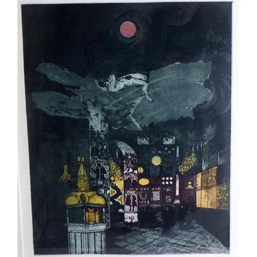 150 - John McPake, 'A Russian Memory', trial proof colour etching 1989: 64x54cm. VAT & Buyers Premium appl... 