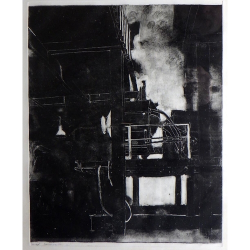 145 - Maxwell Doig, 'Lepton Brick Works', monoprint 1991 (£140): 64x55cm. VAT & Buyers Premium apply, ARR ... 