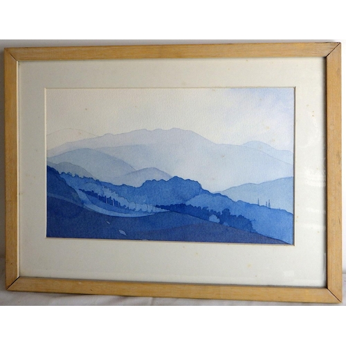 70 - Graeme Willson, 'Samos Evening Light', watercolour and pencil 1988: 35x47cm. VAT & Buyers Premium ap... 