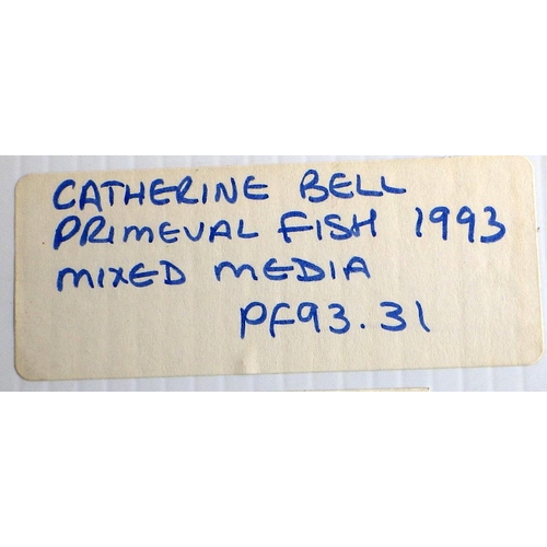 99 - Catherine Bell, 'Primeval Fish', mixed media 1993: 47x54cm. VAT & Buyers Premium apply, ARR if sold ... 