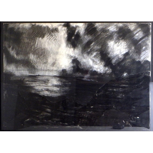 184 - Andrea Brailsford, 'Moors, Rocks and Sky', mixed media 1988: 68x92cm. VAT & Buyers Premium apply, AR... 