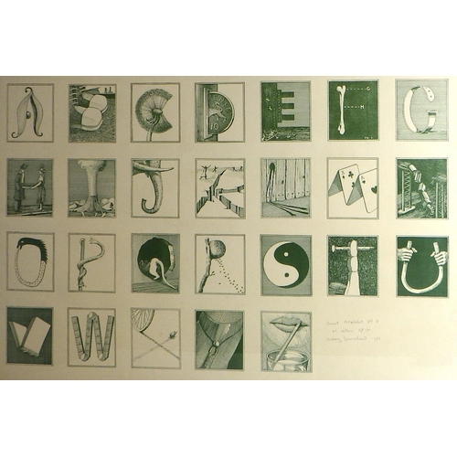 185 - Anthony Earnshaw, 'Secret Alphabet No5, 3rd edition', 27/30 print 1985: 60x87cm. VAT & Buyers Premiu... 