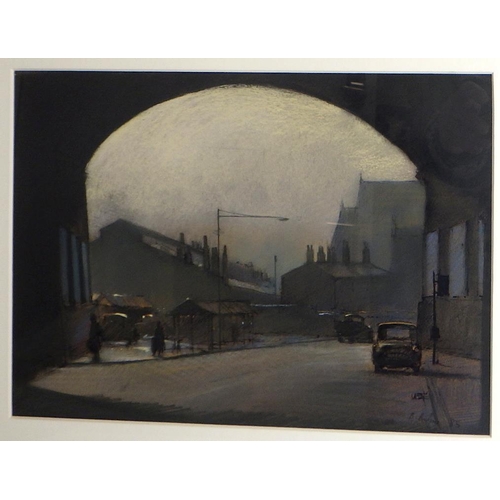 189 - Bohuslav Barlow, 'Viaduct', mixed media 1985: 48x57cm. VAT & Buyers Premium apply, ARR if sold for £... 