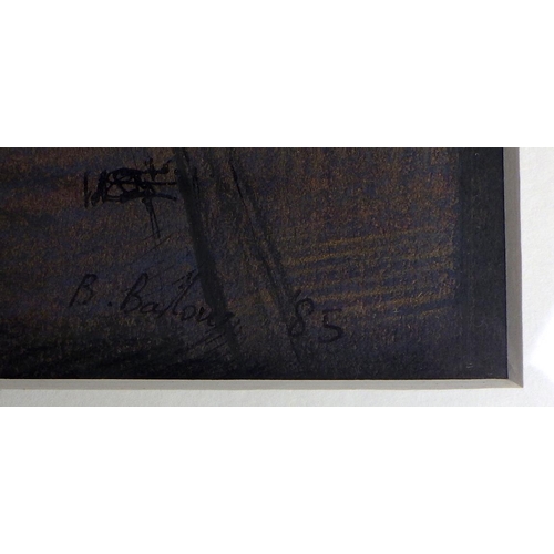 189 - Bohuslav Barlow, 'Viaduct', mixed media 1985: 48x57cm. VAT & Buyers Premium apply, ARR if sold for £... 