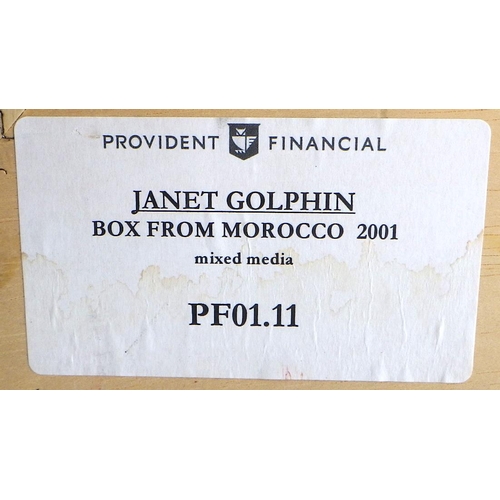 216 - Janet Golphin, 'Box From Morocco', mixed media 2001 (£1500): 108x88cm. VAT & Buyers Premium apply, A... 