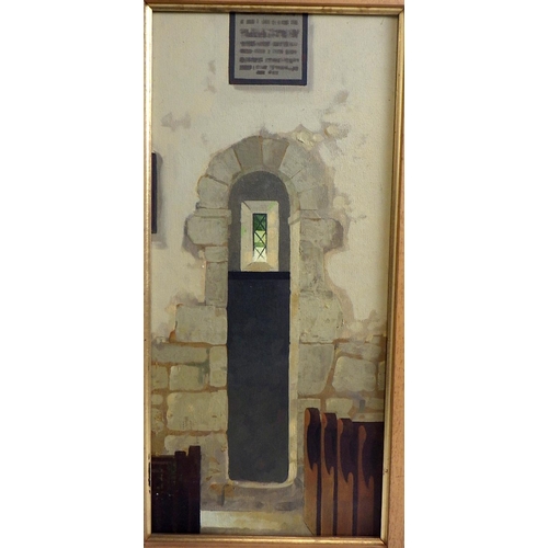 73 - Graeme Willson, 'St Gregory's Minster', oil on canvas 1992-3: 60x34cm. VAT & Buyers Premium apply, A... 