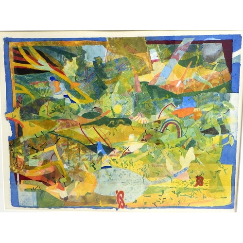 125 - Two Colin Rose pictures: 'Where Stars Shed Fire Flakes', mixed media 1994 (67x78cm) & 'Hagoromo', 9/... 