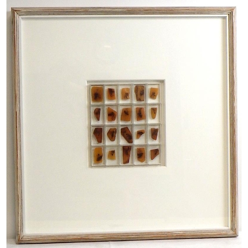 34 - Malcolm Whittaker, 'Swarm I', assemblage with wax and oil 1998: 67x64cm. VAT & Buyers Premium apply,... 